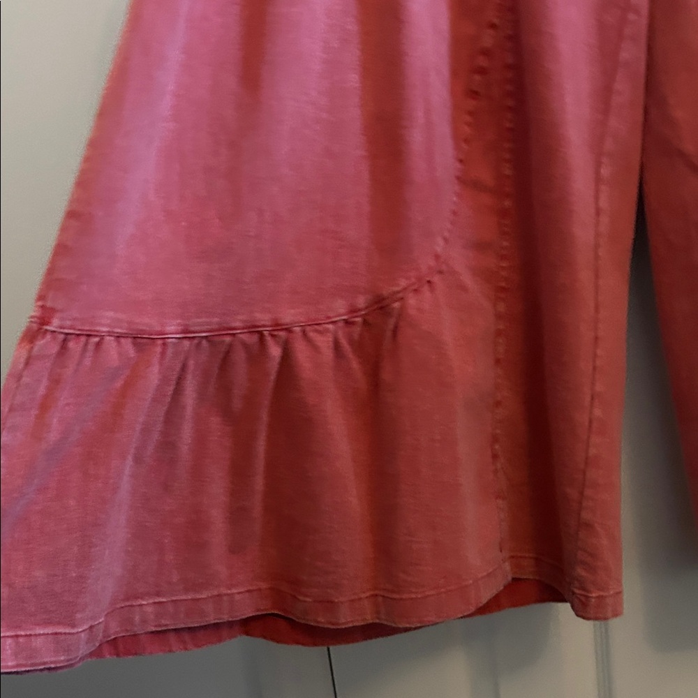 SHEIN muted red wide leg pants - Picture 4 of 6